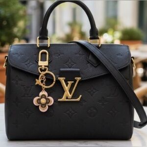 Louis Vuitton Monogram Porte- Cles Blooming Flower BB Charm/ Keychain